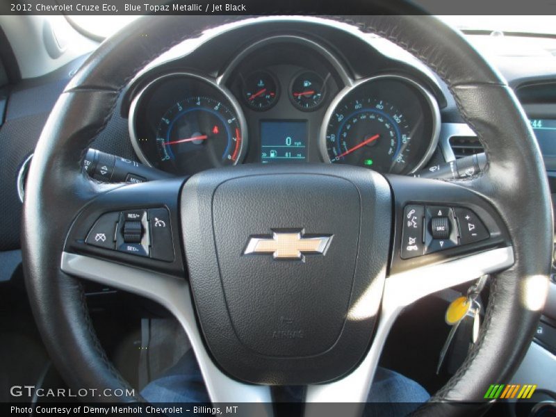 Blue Topaz Metallic / Jet Black 2012 Chevrolet Cruze Eco