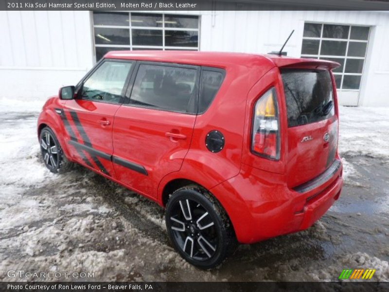 Molten Red / Black Leather 2011 Kia Soul Hamstar Special Edition