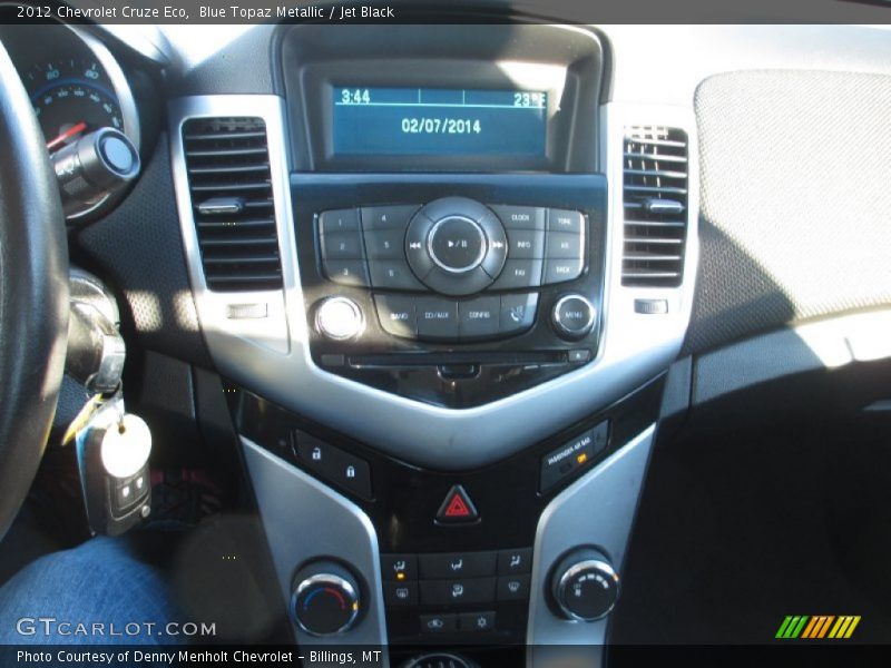 Blue Topaz Metallic / Jet Black 2012 Chevrolet Cruze Eco