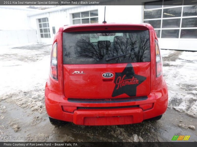 Molten Red / Black Leather 2011 Kia Soul Hamstar Special Edition