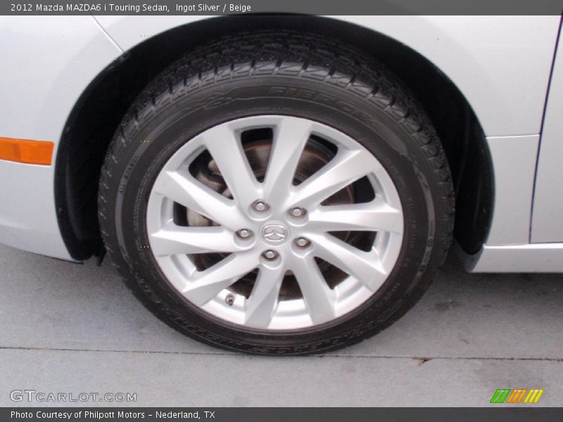Ingot Silver / Beige 2012 Mazda MAZDA6 i Touring Sedan