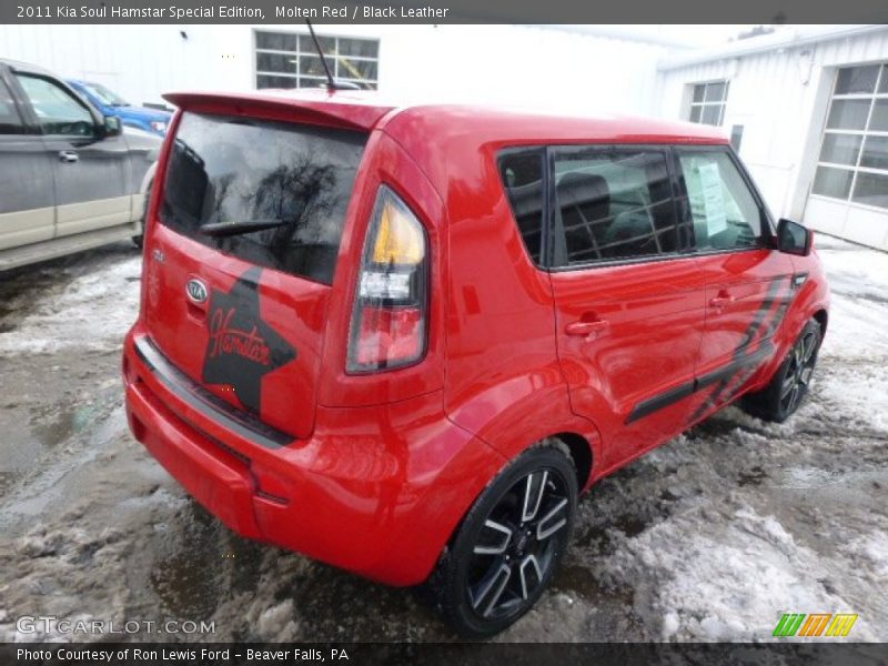 Molten Red / Black Leather 2011 Kia Soul Hamstar Special Edition