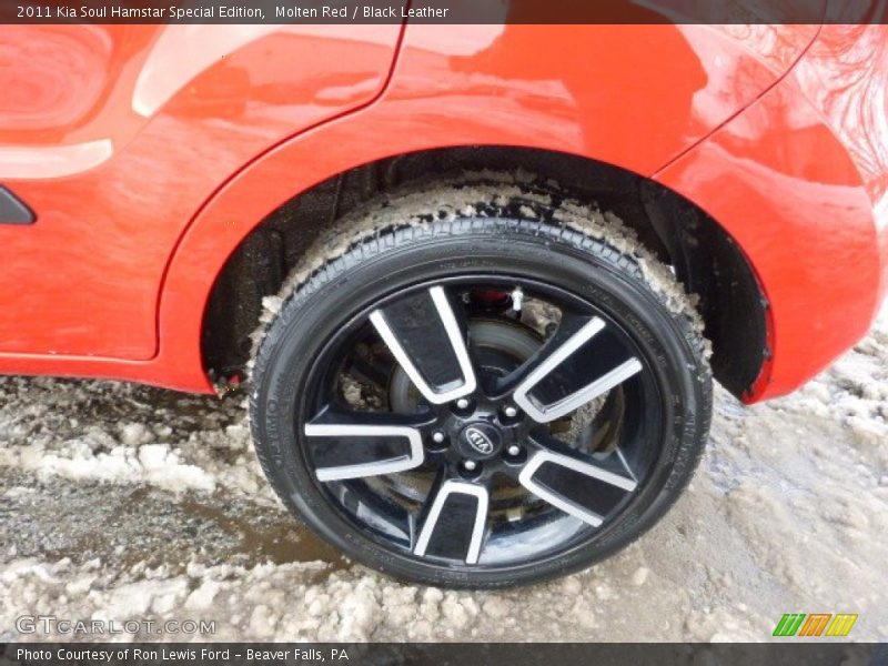 Molten Red / Black Leather 2011 Kia Soul Hamstar Special Edition
