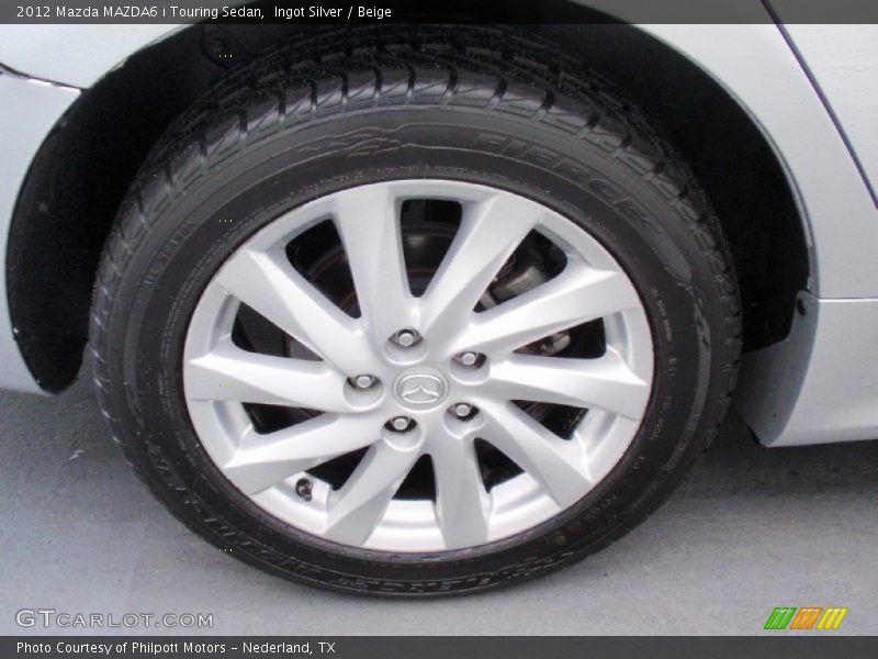 Ingot Silver / Beige 2012 Mazda MAZDA6 i Touring Sedan