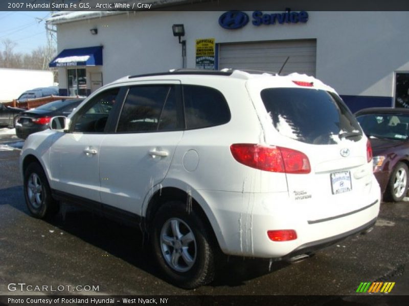 Arctic White / Gray 2007 Hyundai Santa Fe GLS