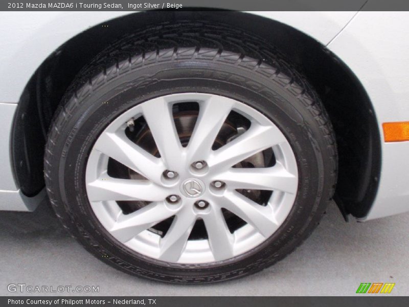 Ingot Silver / Beige 2012 Mazda MAZDA6 i Touring Sedan