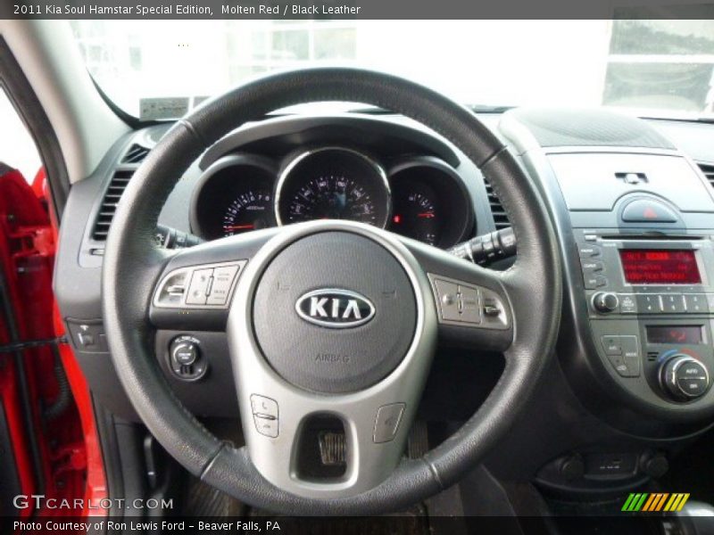 Molten Red / Black Leather 2011 Kia Soul Hamstar Special Edition