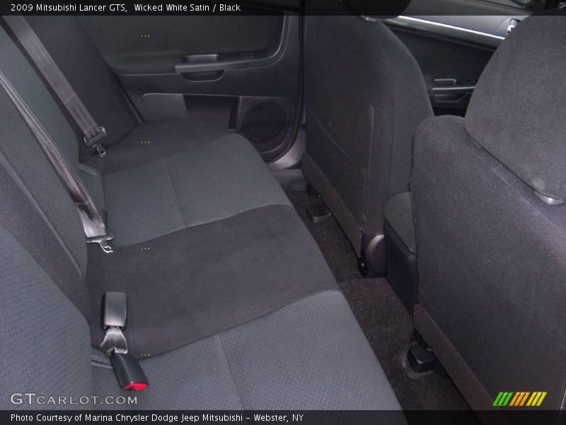 Wicked White Satin / Black 2009 Mitsubishi Lancer GTS