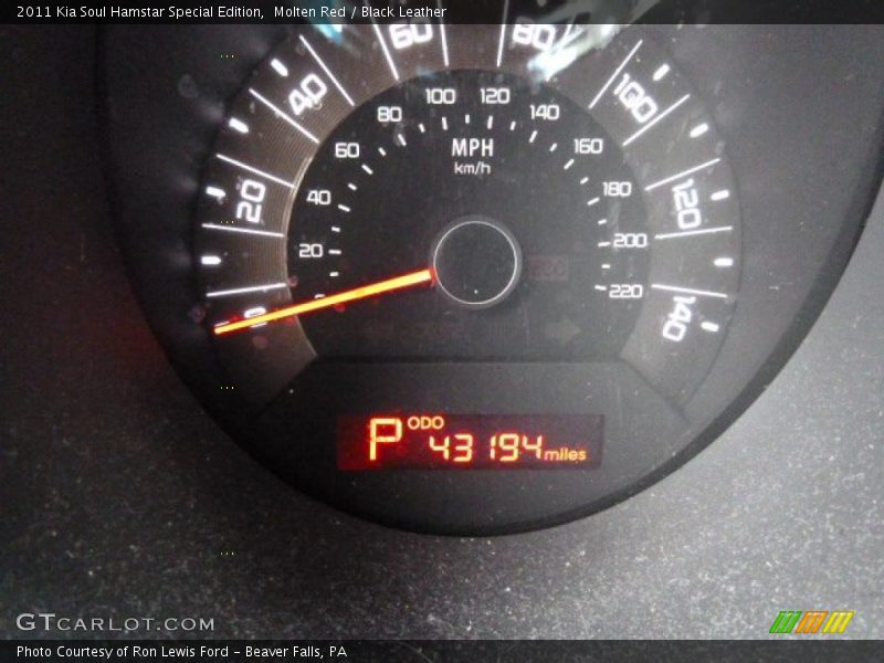 Molten Red / Black Leather 2011 Kia Soul Hamstar Special Edition