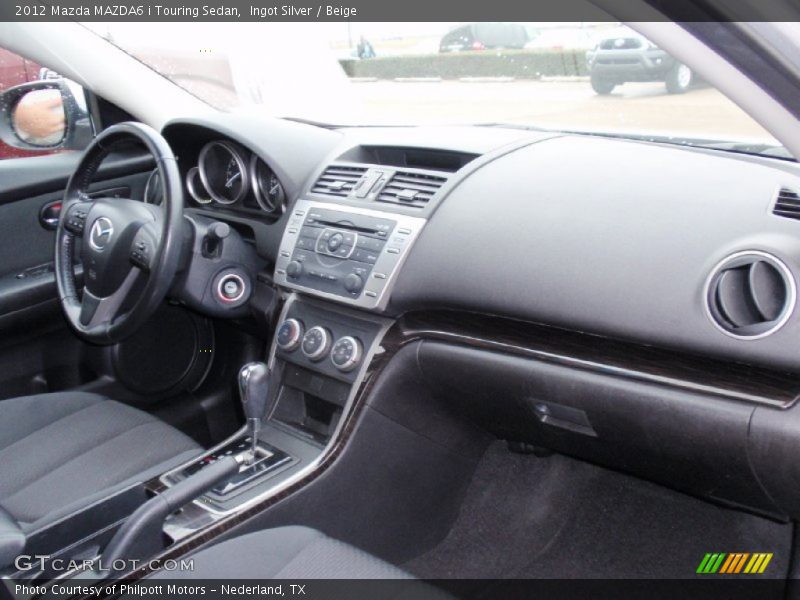 Ingot Silver / Beige 2012 Mazda MAZDA6 i Touring Sedan
