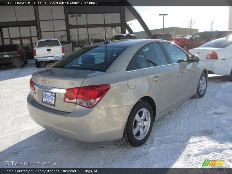 Gold Mist Metallic / Jet Black 2012 Chevrolet Cruze LT