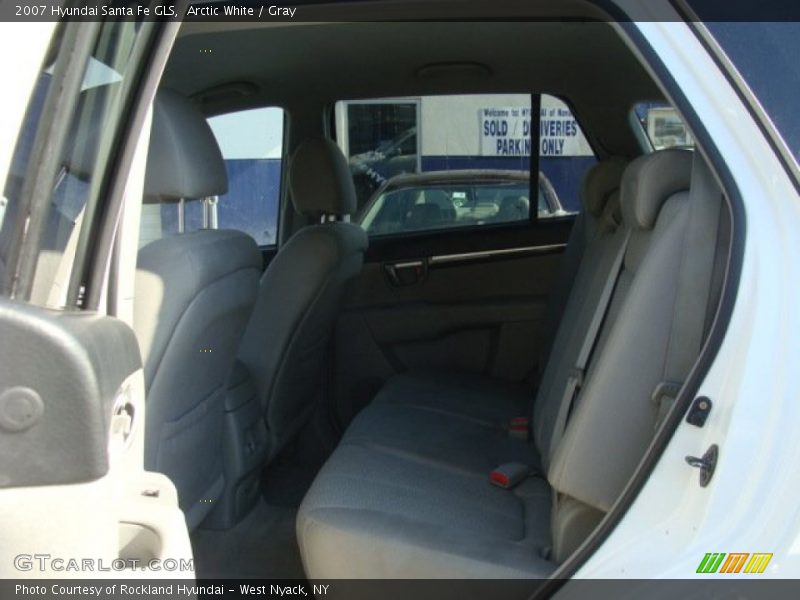 Arctic White / Gray 2007 Hyundai Santa Fe GLS