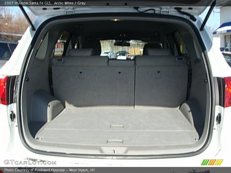 Arctic White / Gray 2007 Hyundai Santa Fe GLS