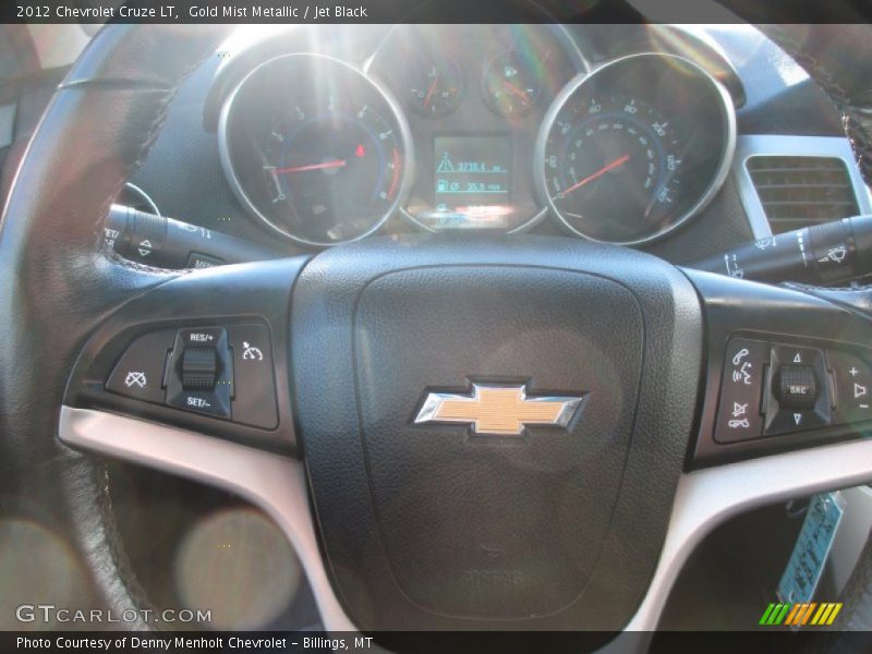 Gold Mist Metallic / Jet Black 2012 Chevrolet Cruze LT