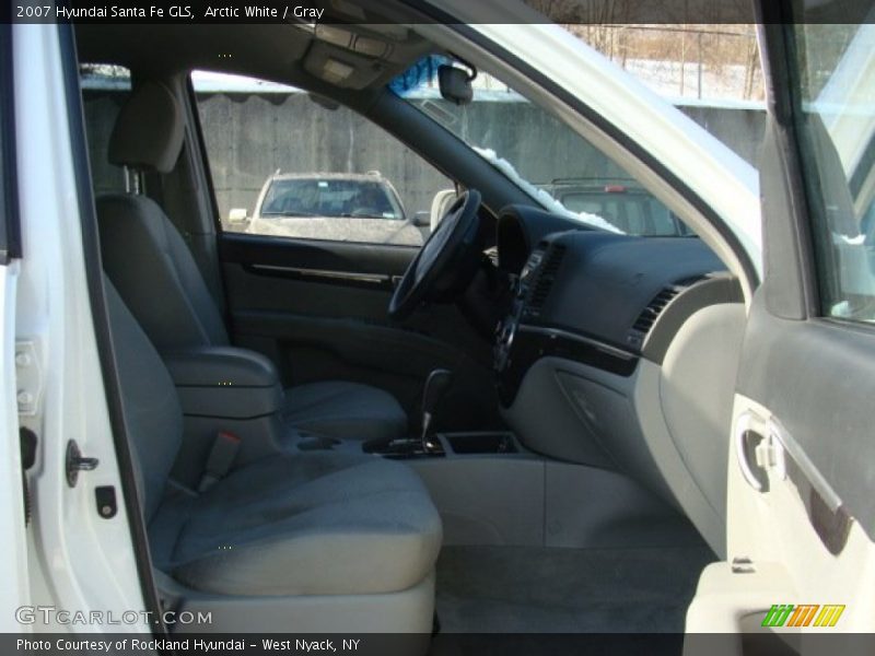 Arctic White / Gray 2007 Hyundai Santa Fe GLS