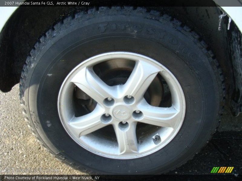 Arctic White / Gray 2007 Hyundai Santa Fe GLS