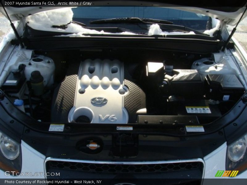Arctic White / Gray 2007 Hyundai Santa Fe GLS