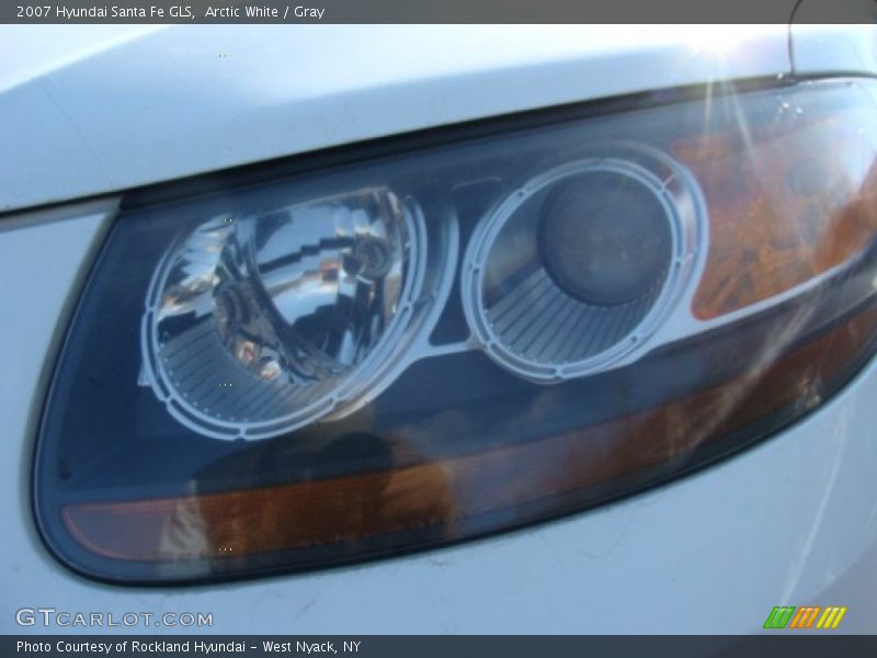 Arctic White / Gray 2007 Hyundai Santa Fe GLS