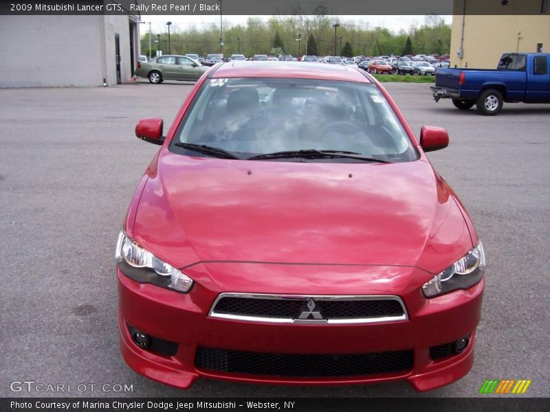 Rally Red Pearl / Black 2009 Mitsubishi Lancer GTS