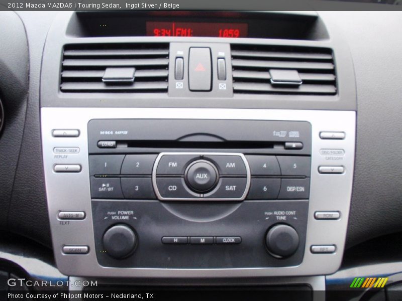 Ingot Silver / Beige 2012 Mazda MAZDA6 i Touring Sedan