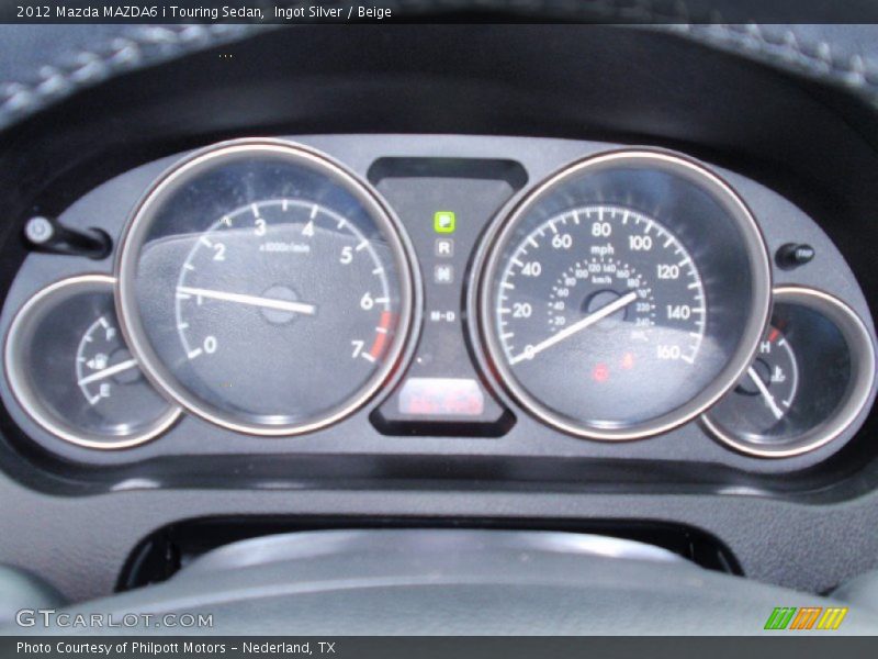 Ingot Silver / Beige 2012 Mazda MAZDA6 i Touring Sedan
