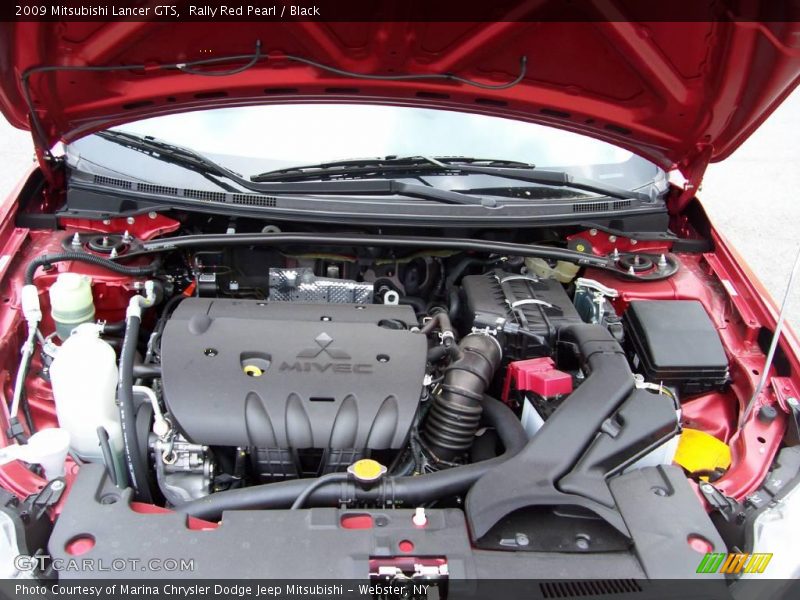 Rally Red Pearl / Black 2009 Mitsubishi Lancer GTS