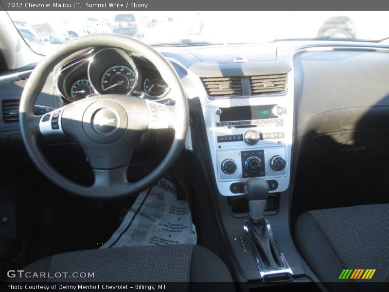 Summit White / Ebony 2012 Chevrolet Malibu LT