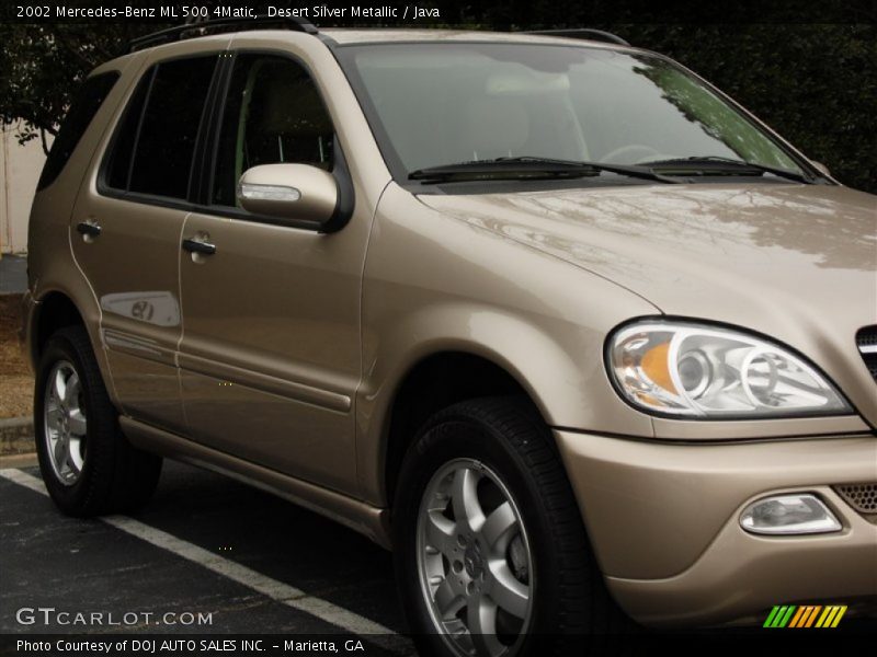 Desert Silver Metallic / Java 2002 Mercedes-Benz ML 500 4Matic