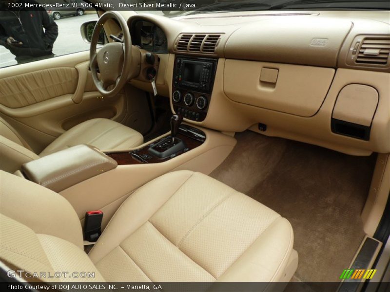 Desert Silver Metallic / Java 2002 Mercedes-Benz ML 500 4Matic