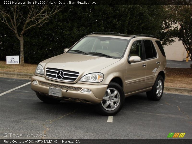 Desert Silver Metallic / Java 2002 Mercedes-Benz ML 500 4Matic