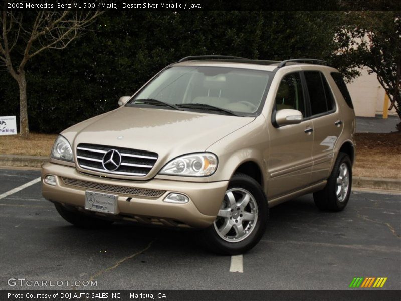 Desert Silver Metallic / Java 2002 Mercedes-Benz ML 500 4Matic