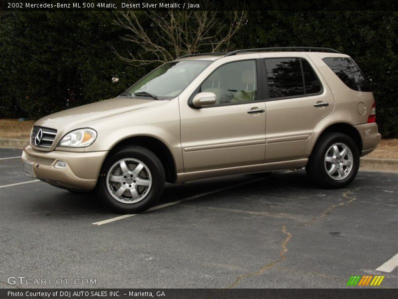 Desert Silver Metallic / Java 2002 Mercedes-Benz ML 500 4Matic