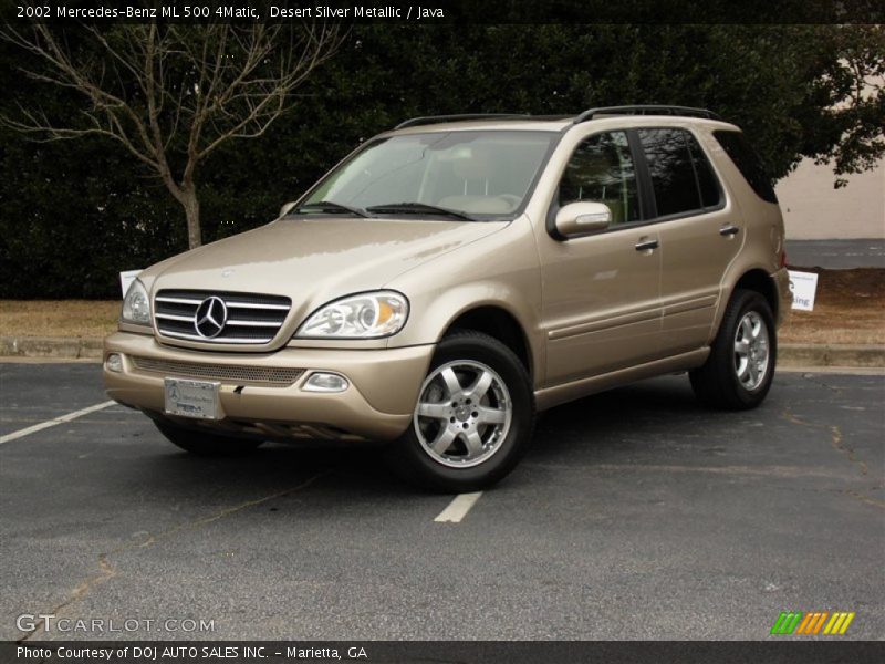 Desert Silver Metallic / Java 2002 Mercedes-Benz ML 500 4Matic