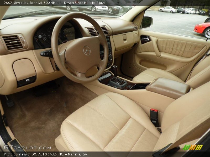 Desert Silver Metallic / Java 2002 Mercedes-Benz ML 500 4Matic