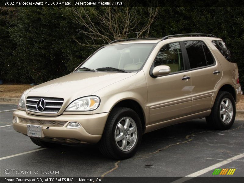 Desert Silver Metallic / Java 2002 Mercedes-Benz ML 500 4Matic