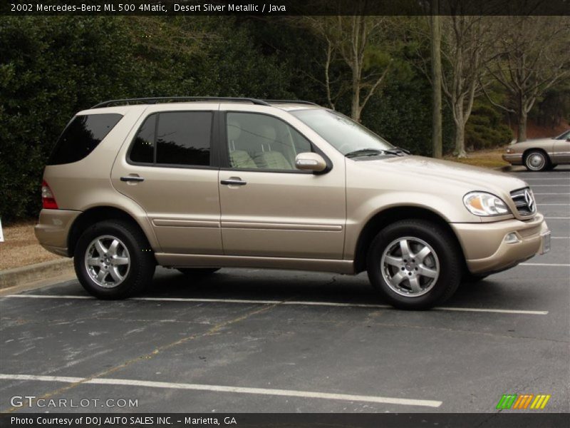 Desert Silver Metallic / Java 2002 Mercedes-Benz ML 500 4Matic