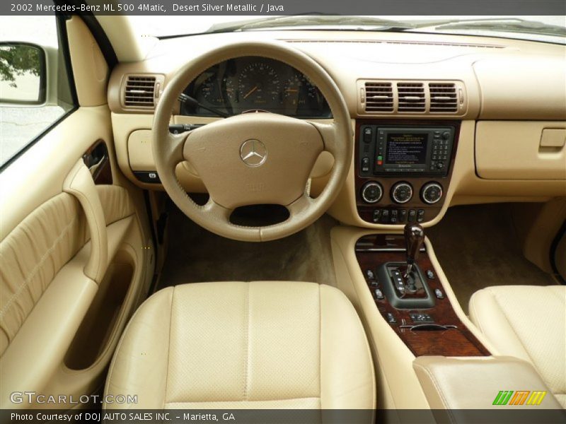 Desert Silver Metallic / Java 2002 Mercedes-Benz ML 500 4Matic