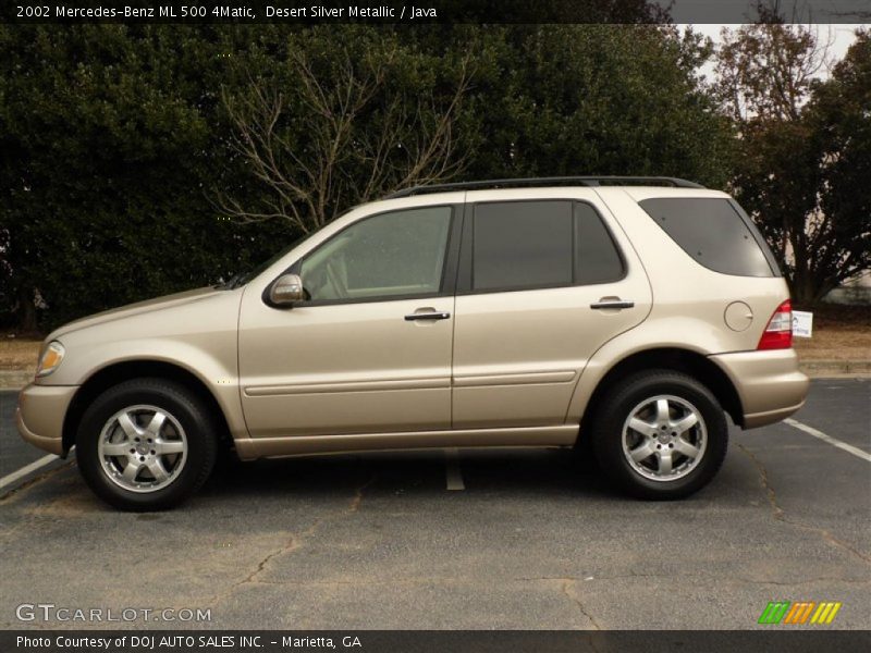 Desert Silver Metallic / Java 2002 Mercedes-Benz ML 500 4Matic