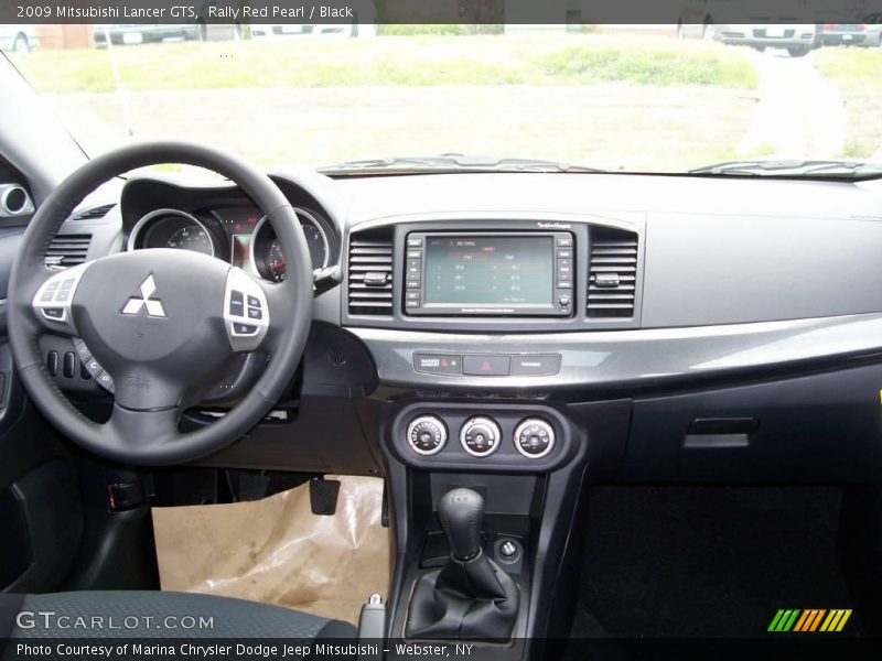 Rally Red Pearl / Black 2009 Mitsubishi Lancer GTS