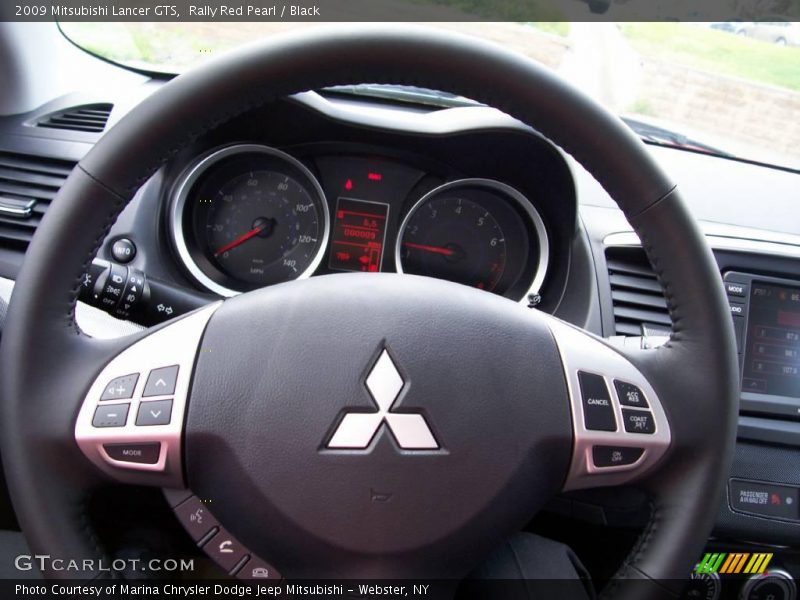 Rally Red Pearl / Black 2009 Mitsubishi Lancer GTS