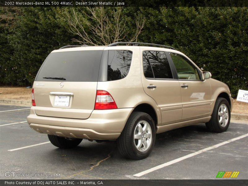 Desert Silver Metallic / Java 2002 Mercedes-Benz ML 500 4Matic