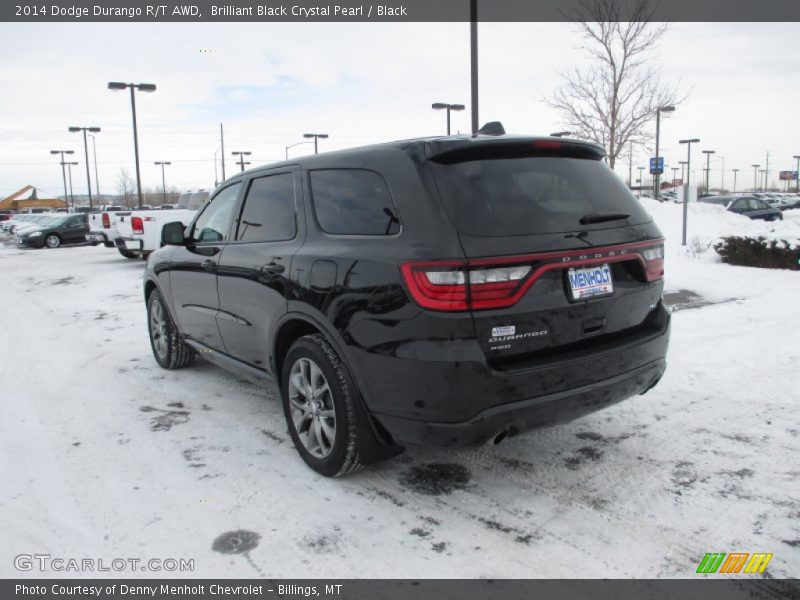 Brilliant Black Crystal Pearl / Black 2014 Dodge Durango R/T AWD
