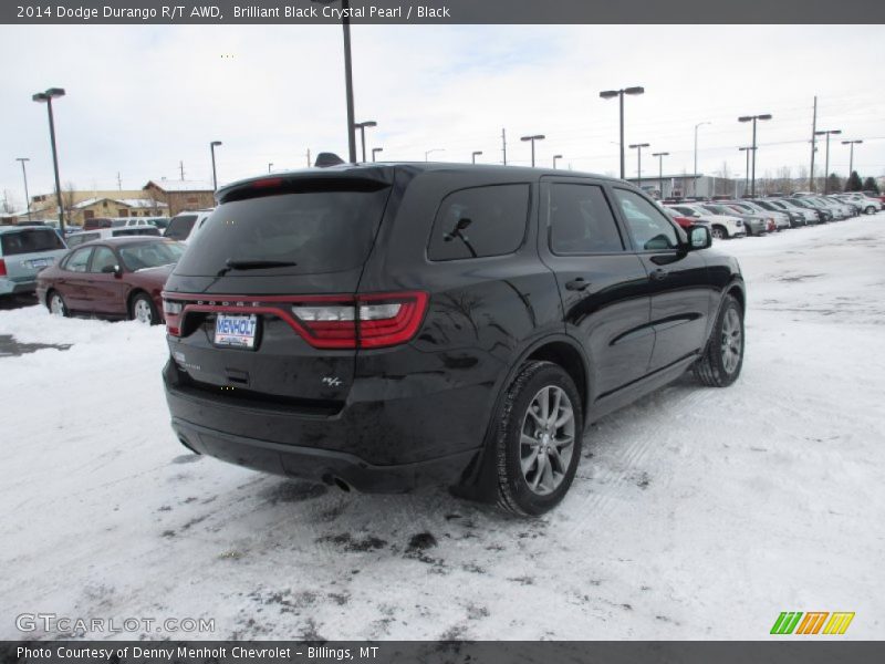 Brilliant Black Crystal Pearl / Black 2014 Dodge Durango R/T AWD