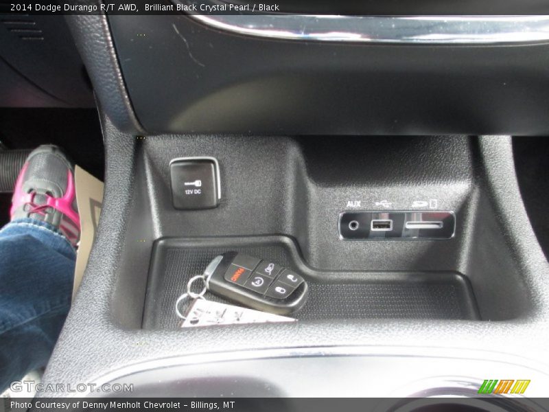 Brilliant Black Crystal Pearl / Black 2014 Dodge Durango R/T AWD