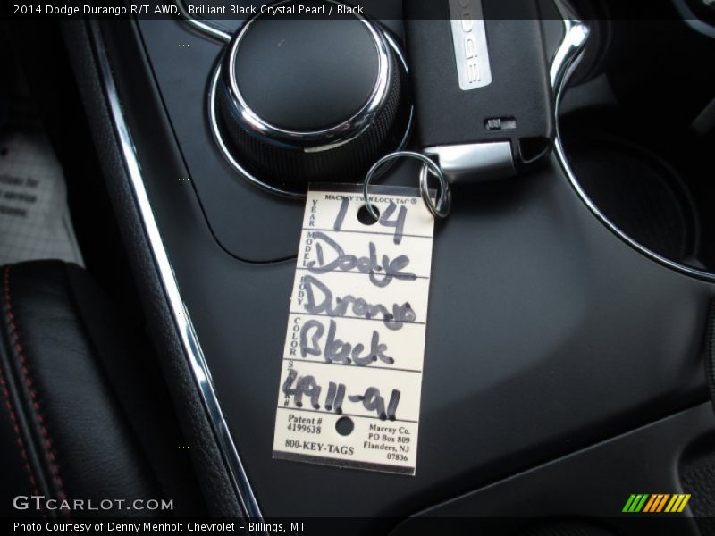 Brilliant Black Crystal Pearl / Black 2014 Dodge Durango R/T AWD