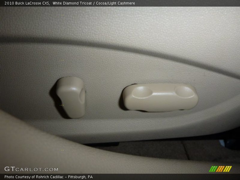 White Diamond Tricoat / Cocoa/Light Cashmere 2010 Buick LaCrosse CXS