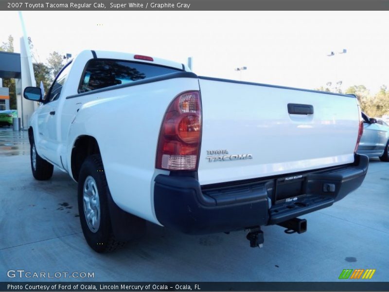Super White / Graphite Gray 2007 Toyota Tacoma Regular Cab