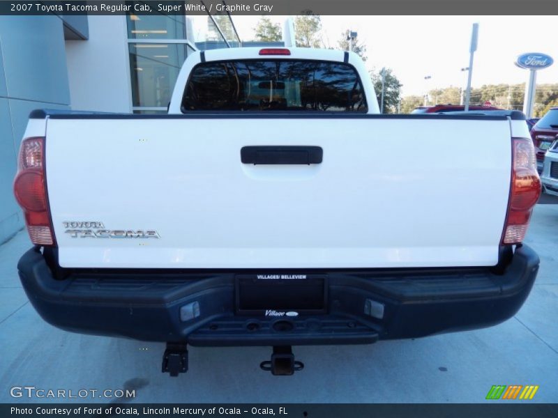 Super White / Graphite Gray 2007 Toyota Tacoma Regular Cab