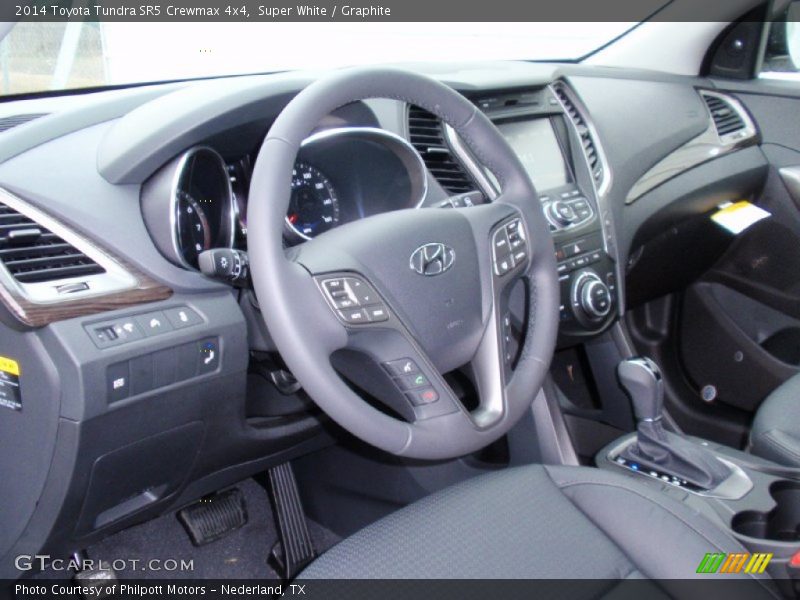 Super White / Graphite 2014 Toyota Tundra SR5 Crewmax 4x4
