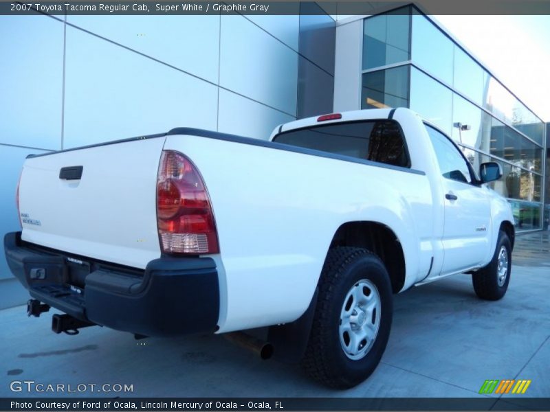 Super White / Graphite Gray 2007 Toyota Tacoma Regular Cab